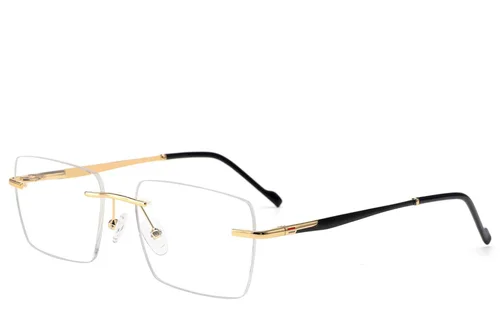 Lunettes invisibles en métal doré #BS2012-3134