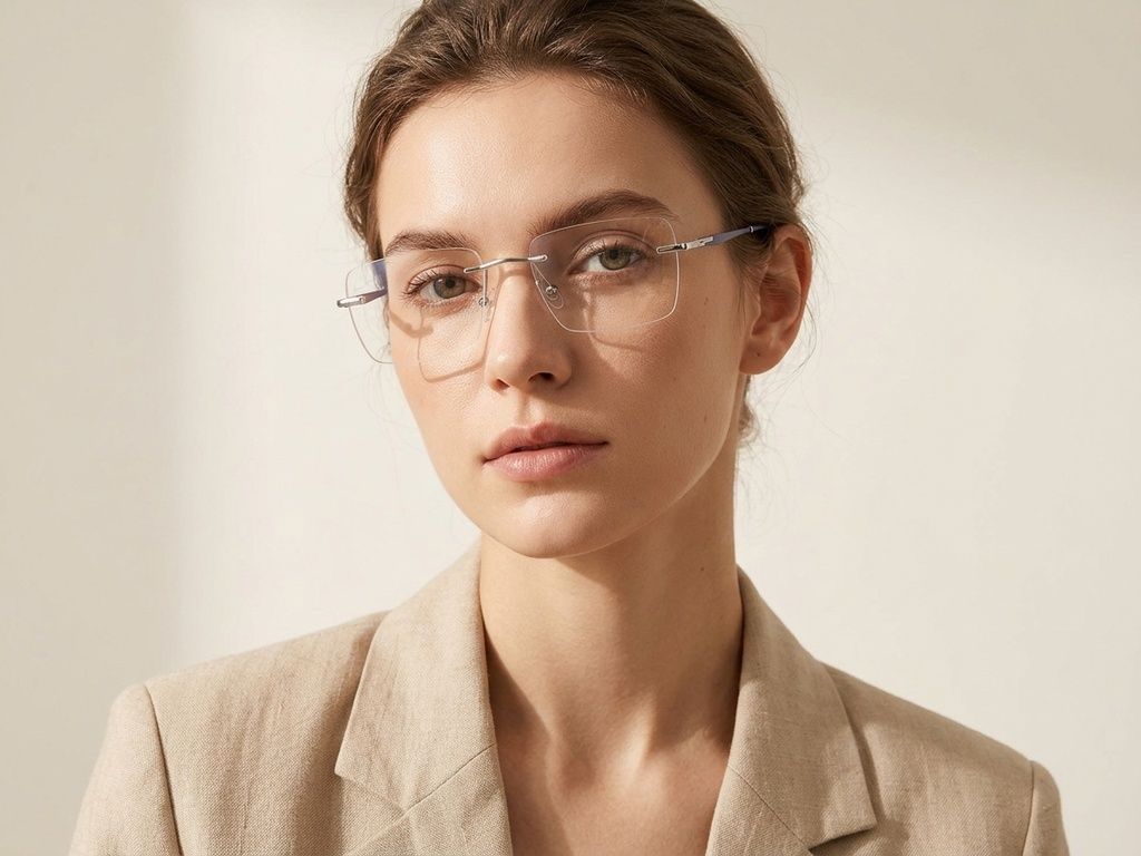 Invisible Silver Metal Glasses #BS2012-3138
