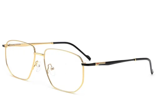 Lunettes géométriques en métal doré #BS2012-3139