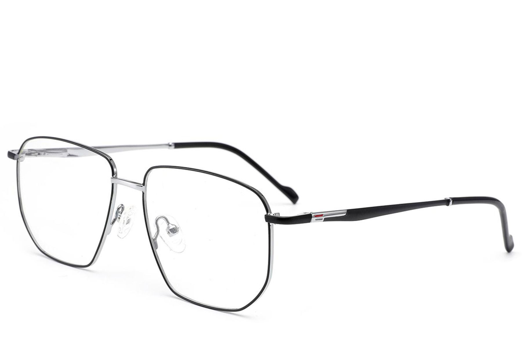 Geometric Black Metal Glasses #BS2012-3142