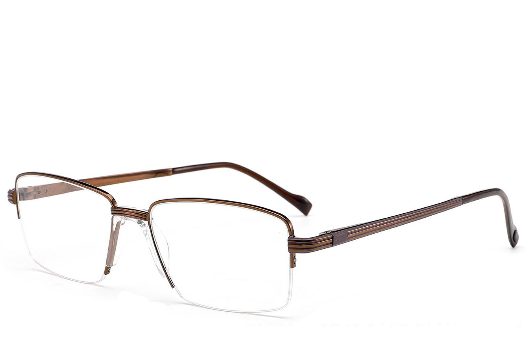 Semi-rimless Copper Metal Glasses #BS2012-3163