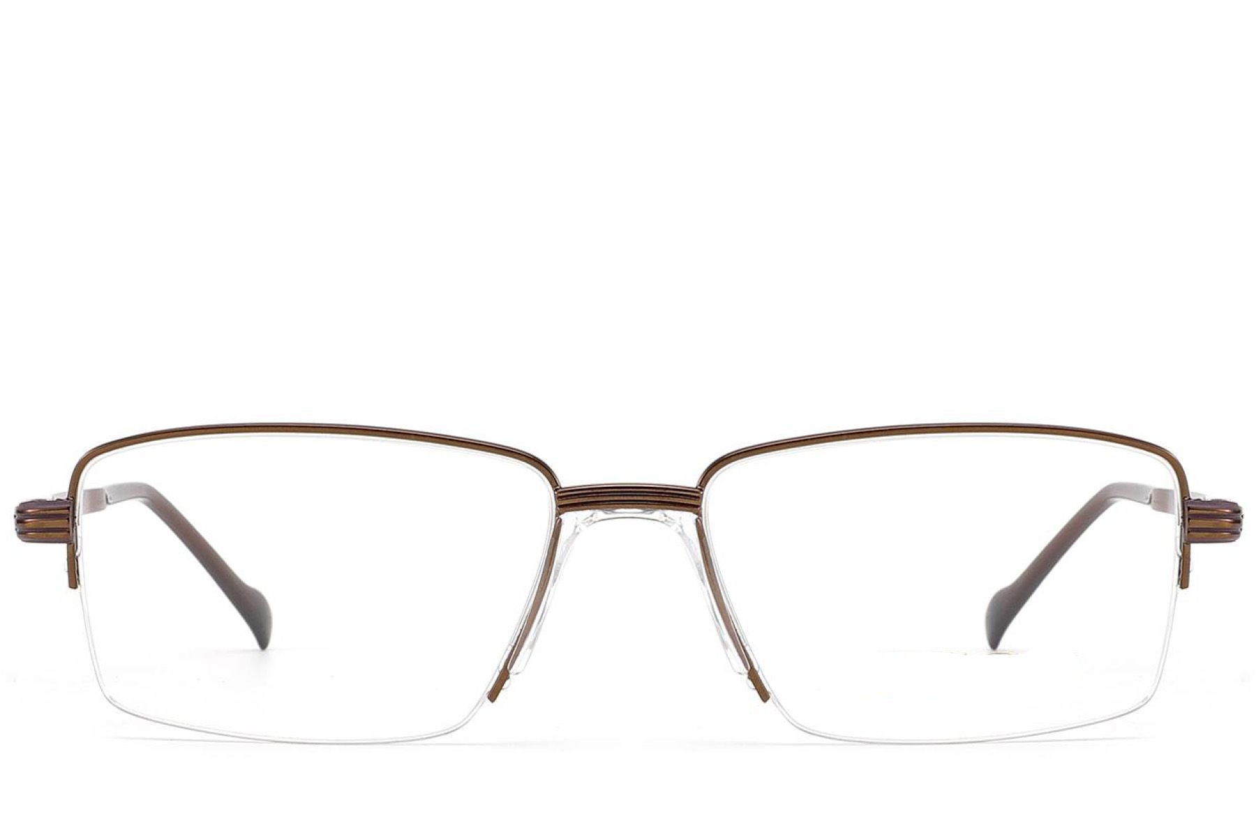 Semi-rimless Copper Metal Glasses #BS2012-3163