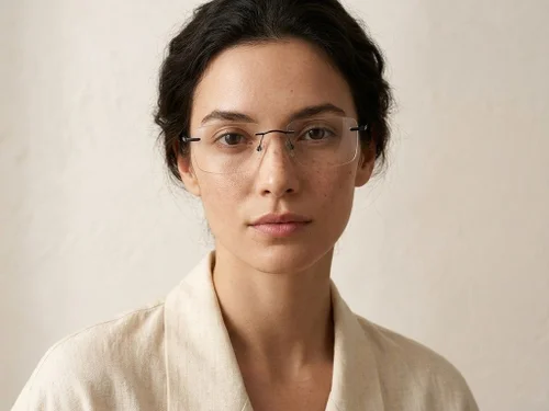 Lunettes invisibles en métal noir #BS2012-3164