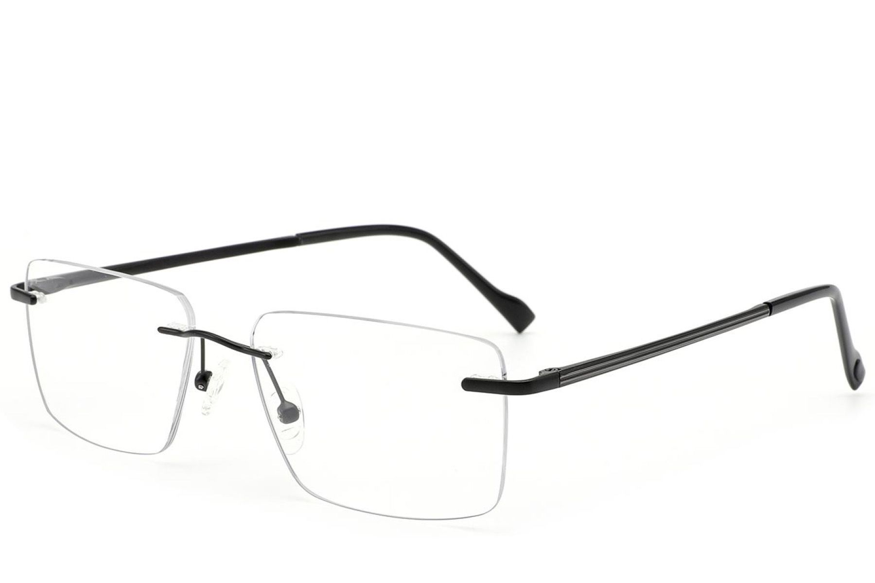 Invisible Black Metal Glasses #BS2012-3164