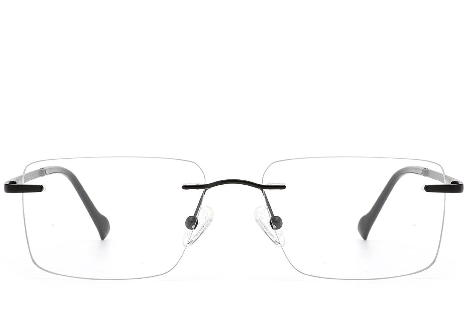 Invisible Black Metal Glasses #BS2012-3164