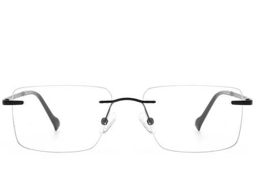 Lunettes invisibles en métal noir #BS2012-3164