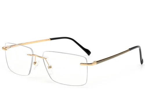 Lunettes invisibles en métal doré #BS2012-3165