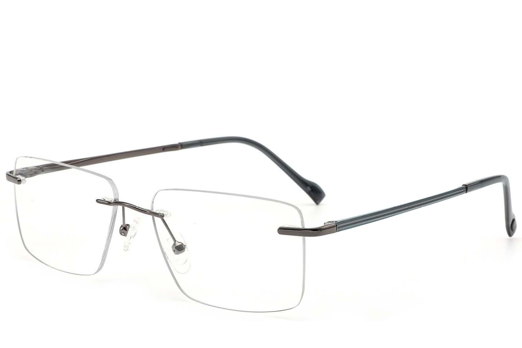 Invisible Grey Metal Glasses #BS2012-3168