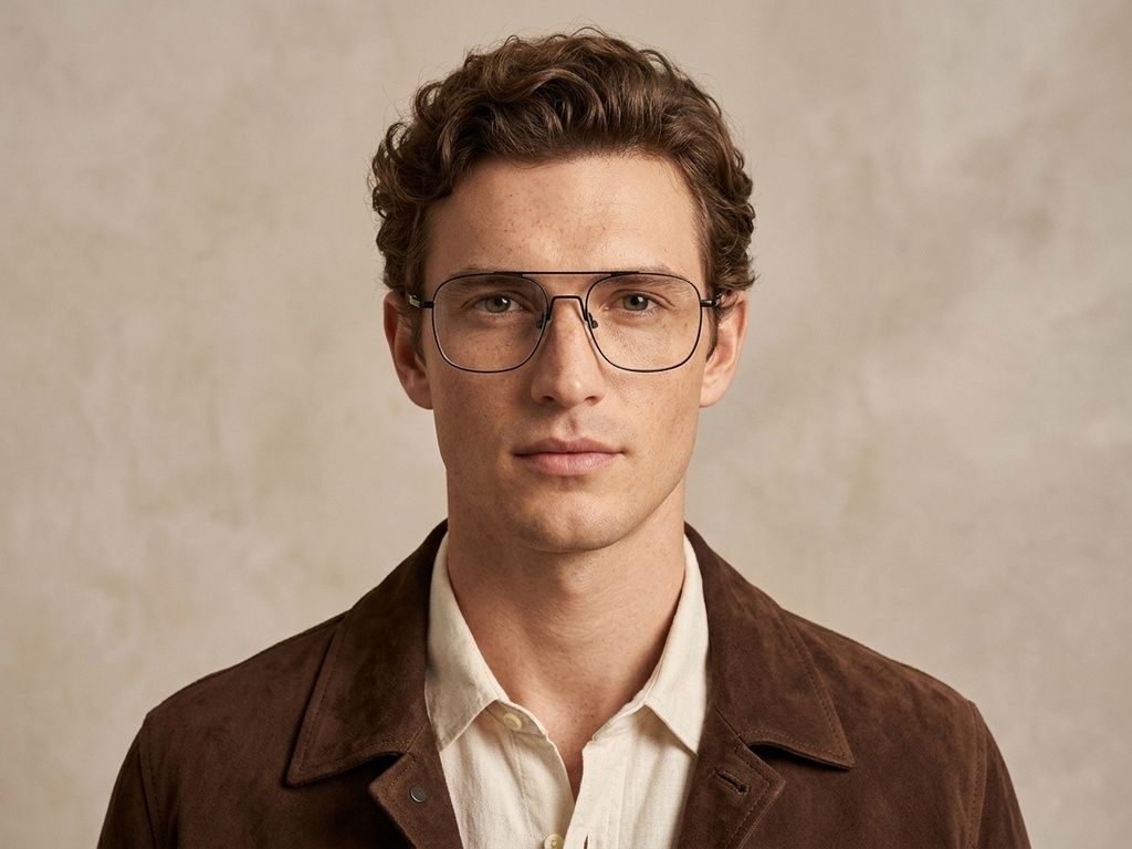 Aviator Black Metal Glasses #BS2012-3169