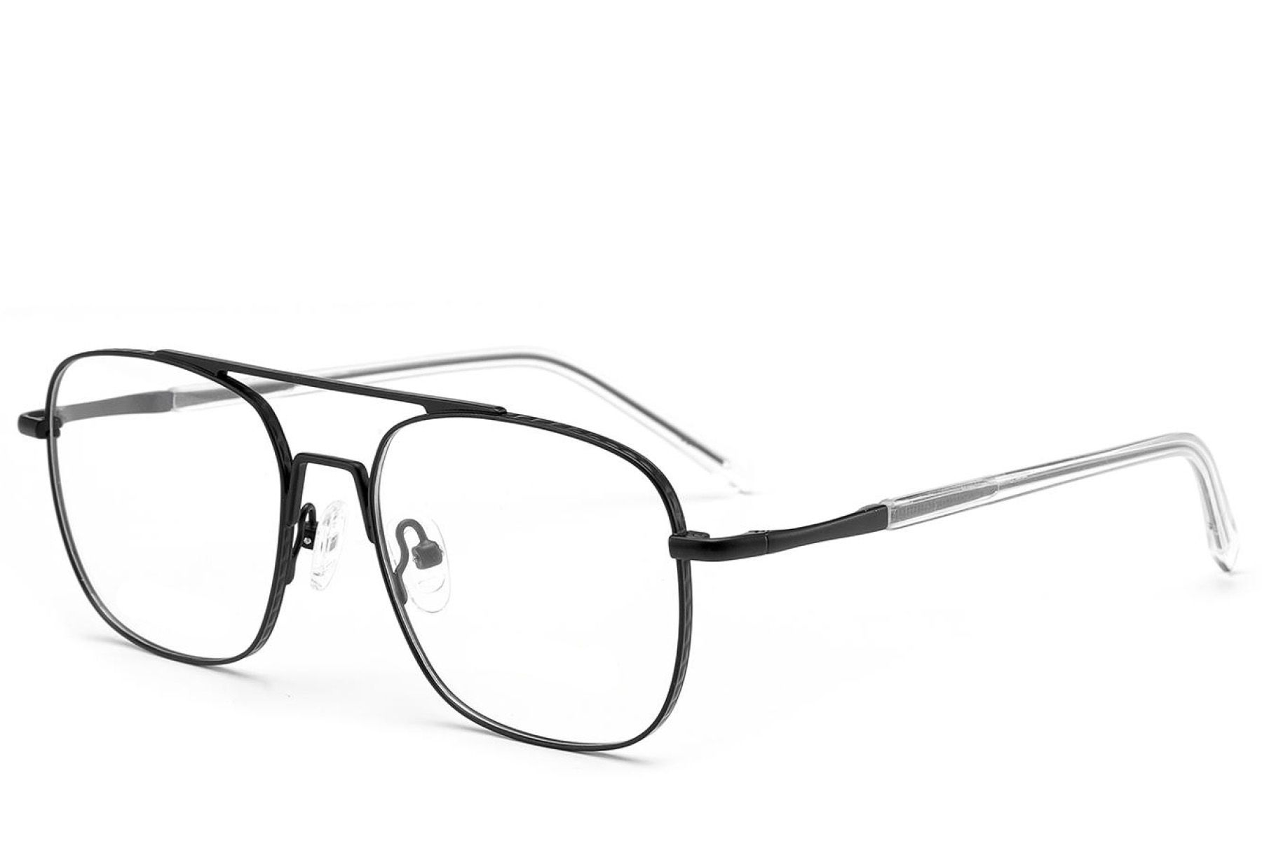 Aviator Black Metal Glasses #BS2012-3169