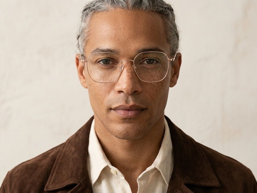 Oval Pink Metal Glasses #BS2012-3175