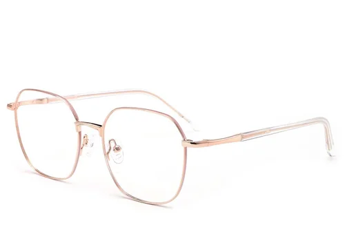 Lunettes ovales en métal rose #BS2012-3175