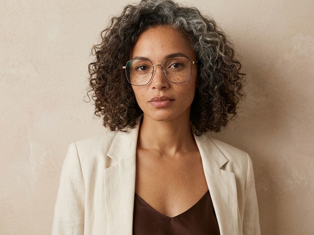 Rectangular Black Metal Glasses #BS2012-3208