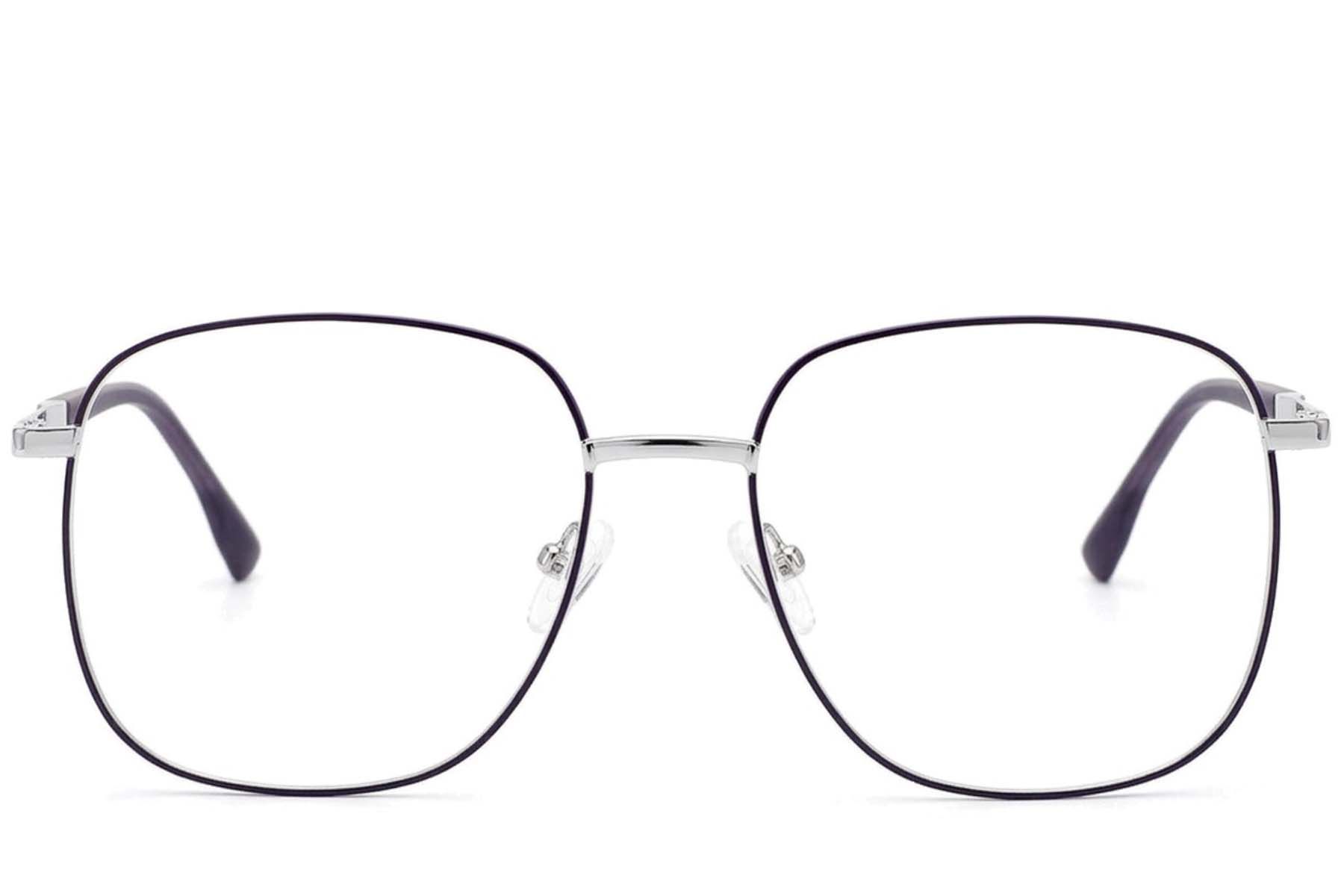 Vasos rectangulares de metal morado #BS2012-3210
