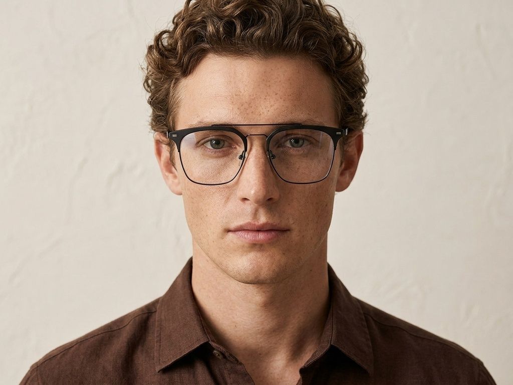 Aviator Black Metal Glasses #BS2012-3213