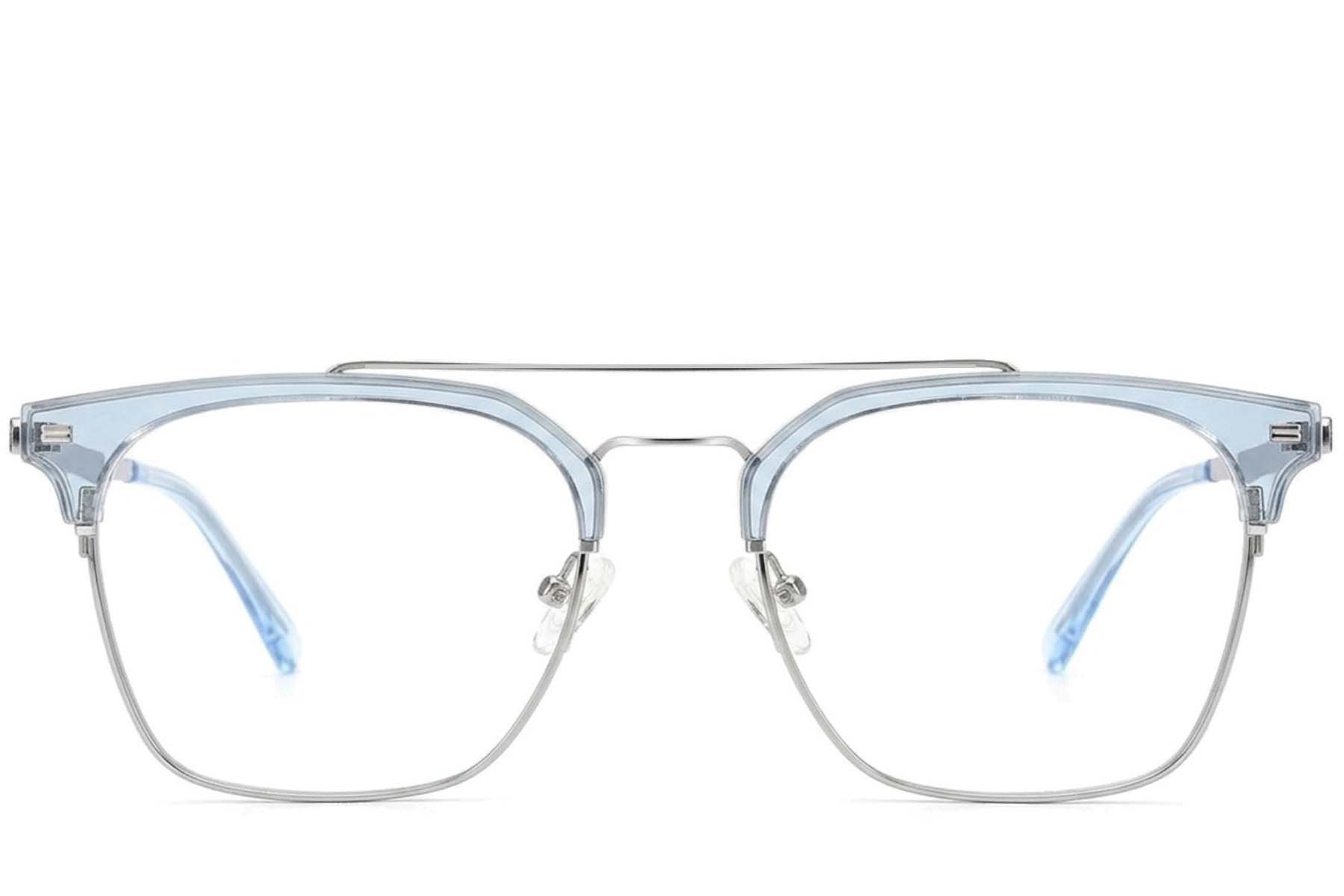Gafas de aviador azul metalizado #BS2012-3216