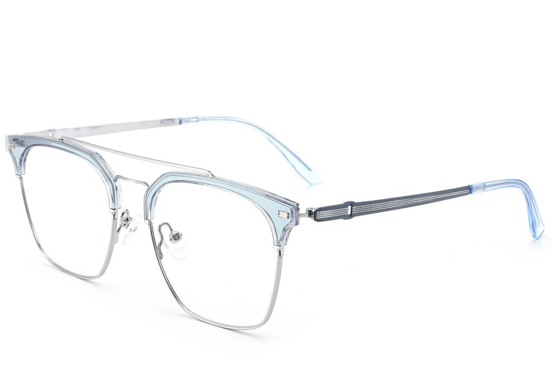 Gafas de aviador azul metalizado #BS2012-3216