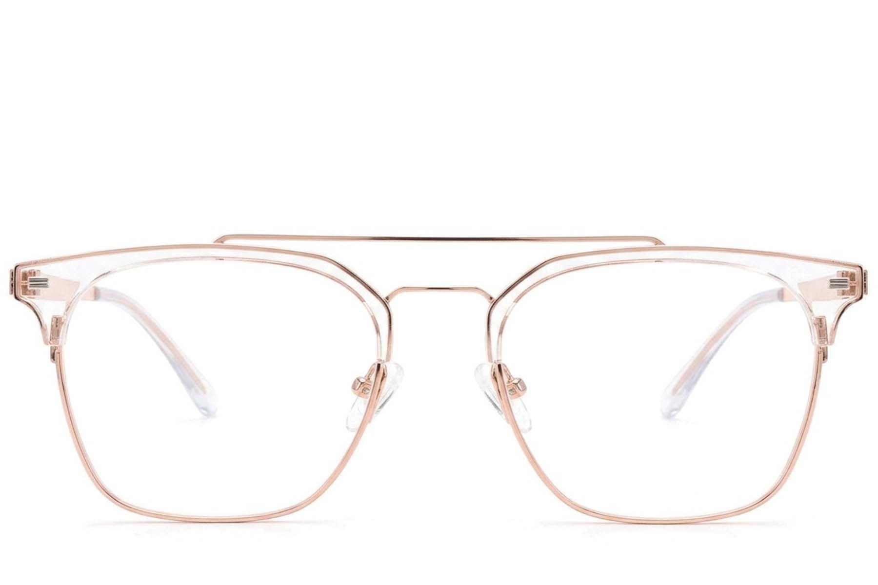 Gafas de aviador de metal rosa #BS2012-3217