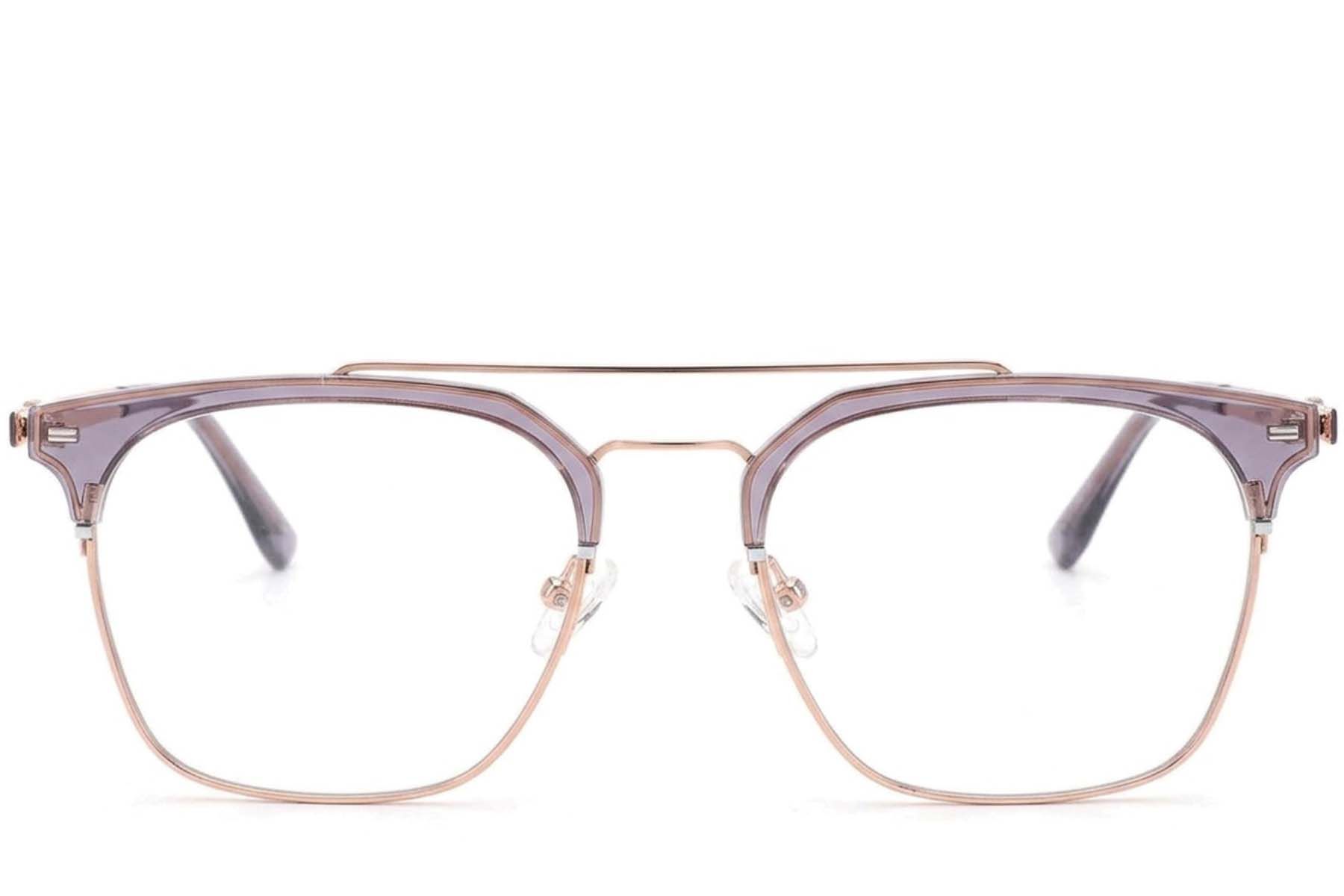 Gafas de aviador de metal morado #BS2012-3218