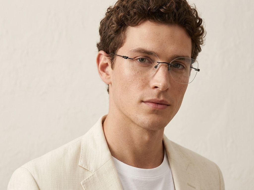 Invisible Black Metal Glasses #BS2012-3225