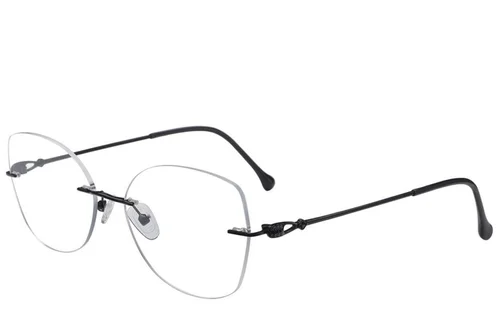 Lunettes invisibles en métal noir #BS2012-3225