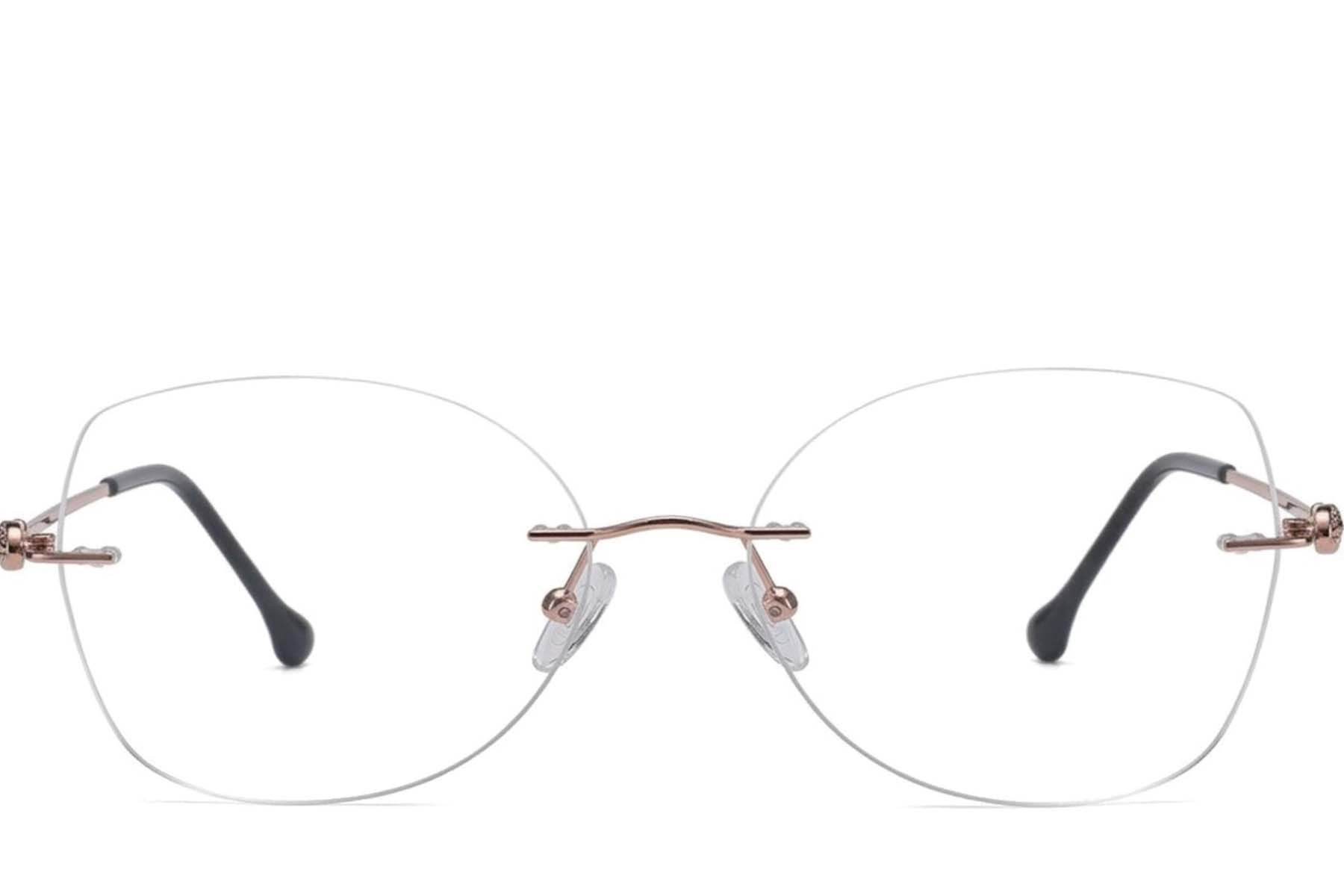 Gafas invisibles de metal de cobre #BS2012-3226