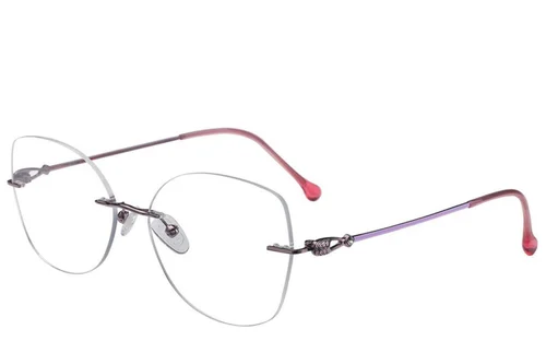 Lunettes invisibles en métal violet #BS2012-3227