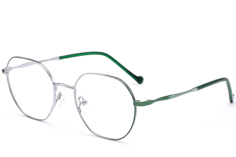 Geometric Green Metal Glasses #BS2012-3241