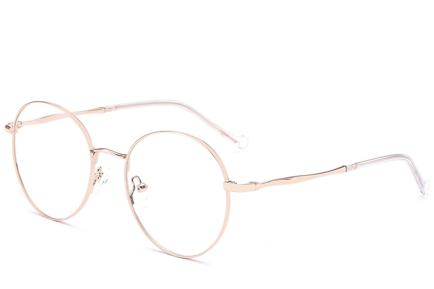 Ovale gouden metalen bril #BS2012-3244