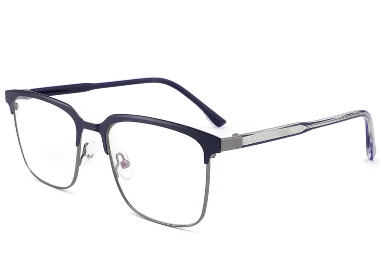 Rectangular Grey Metal Glasses #BS2012-3254