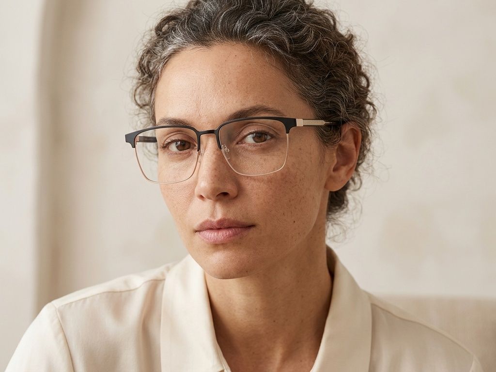 Rectangular Golden Metal Glasses #BS2012-3255