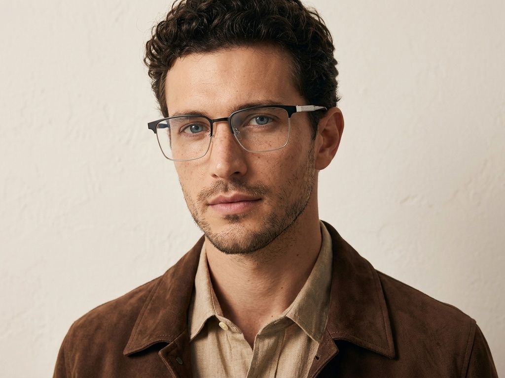 Rectangular Silver Metal Glasses #BS2012-3256