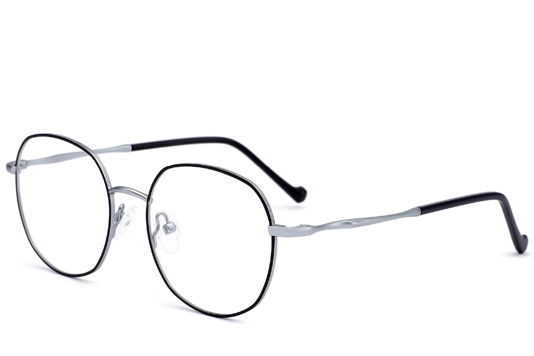 Geometric Black Metal Glasses #BS2012-3272