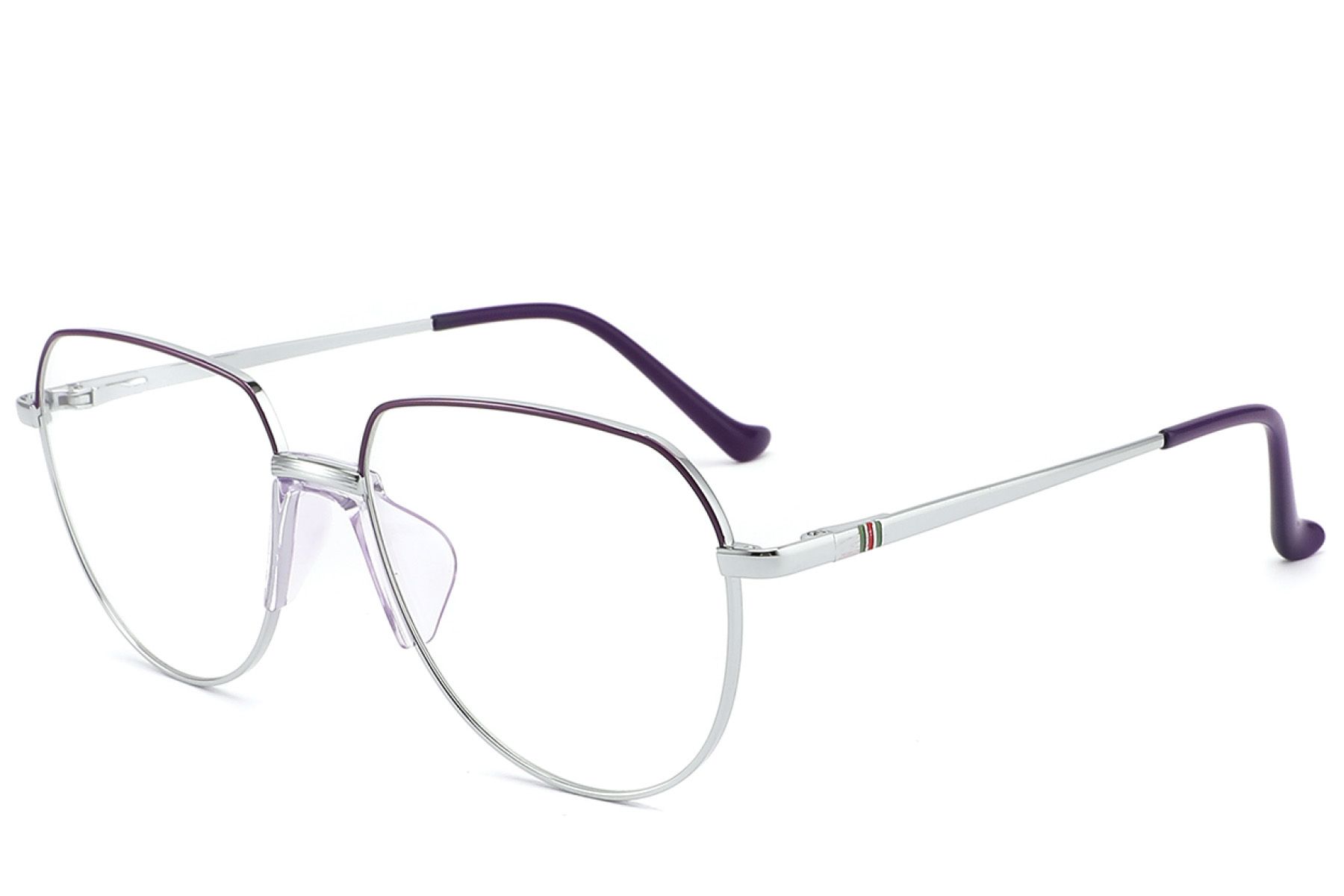 Vasos ovalados de metal morado #BS2012-3280
