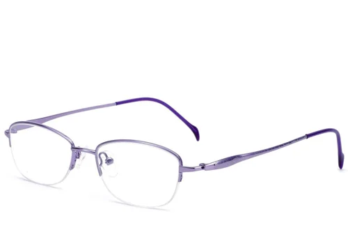 Lunettes semi-cerclées en métal violet #BS2012-3295