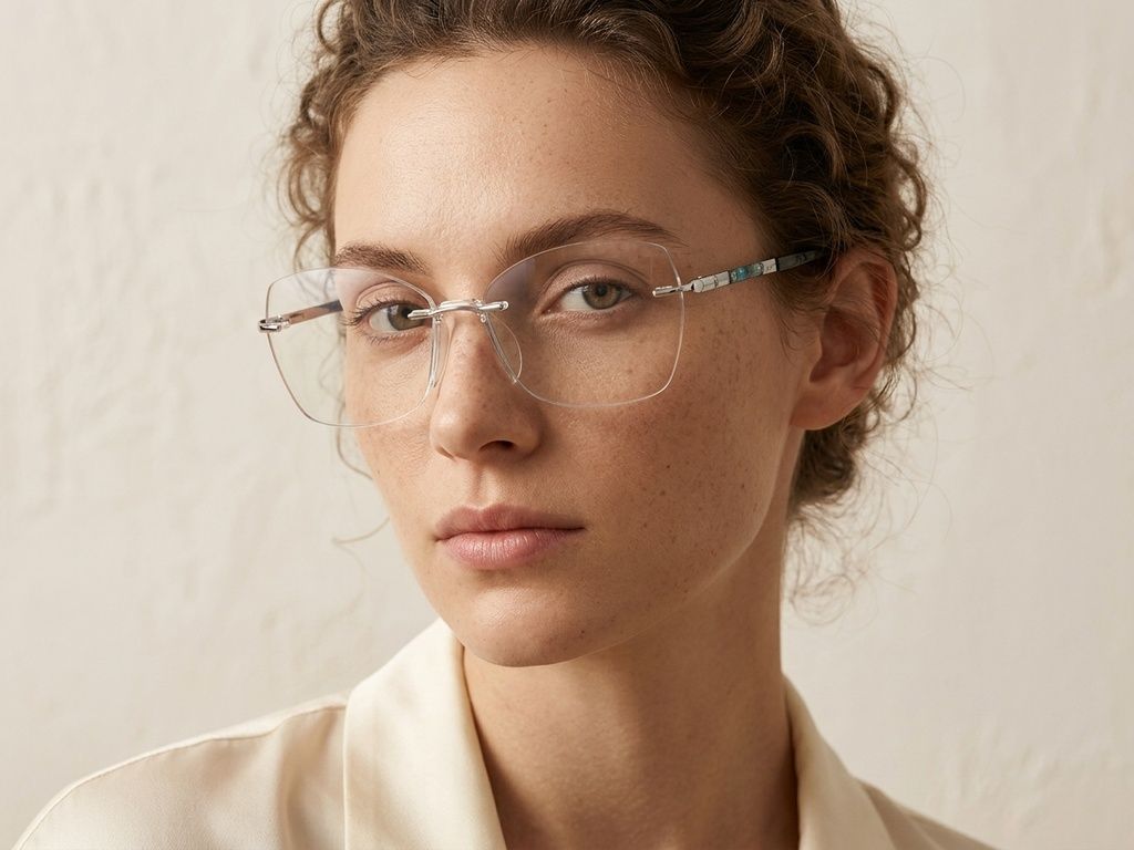 Invisible Silver Metal Glasses #BS2012-3308