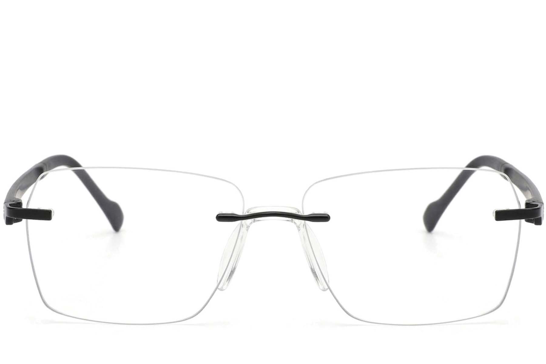 Gafas invisibles de metal negro #BS2012-3314
