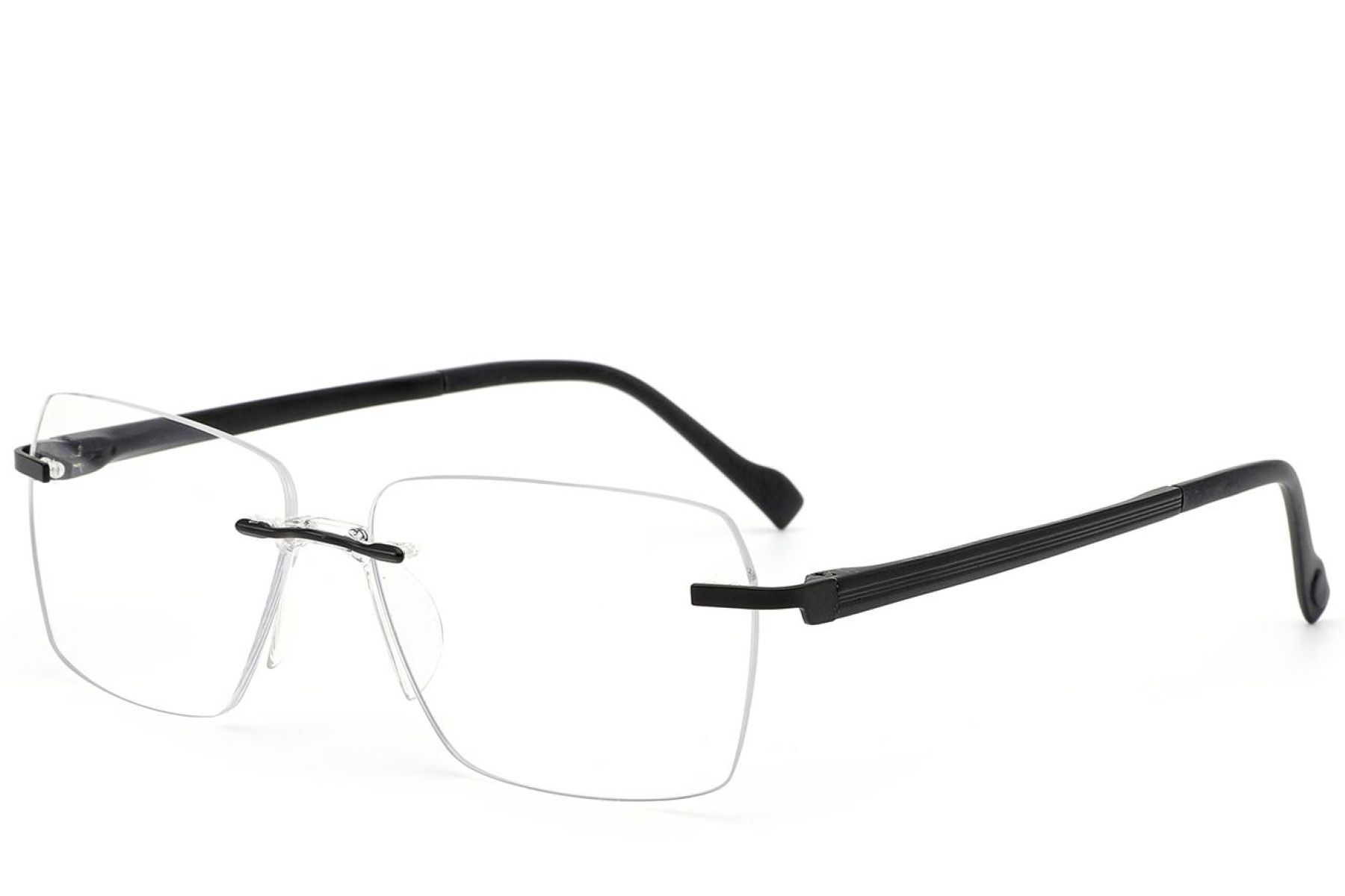 Invisible Black Metal Glasses #BS2012-3314