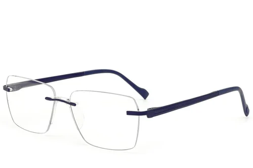 Lunettes invisibles en métal bleu #BS2012-3317