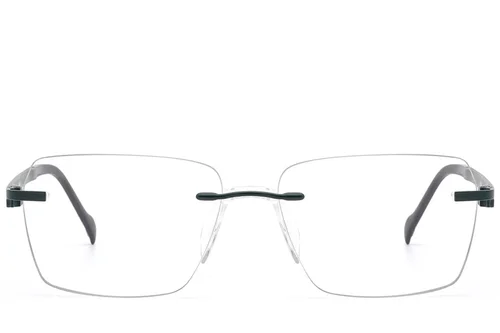 Lunettes invisibles en métal gris #BS2012-3318