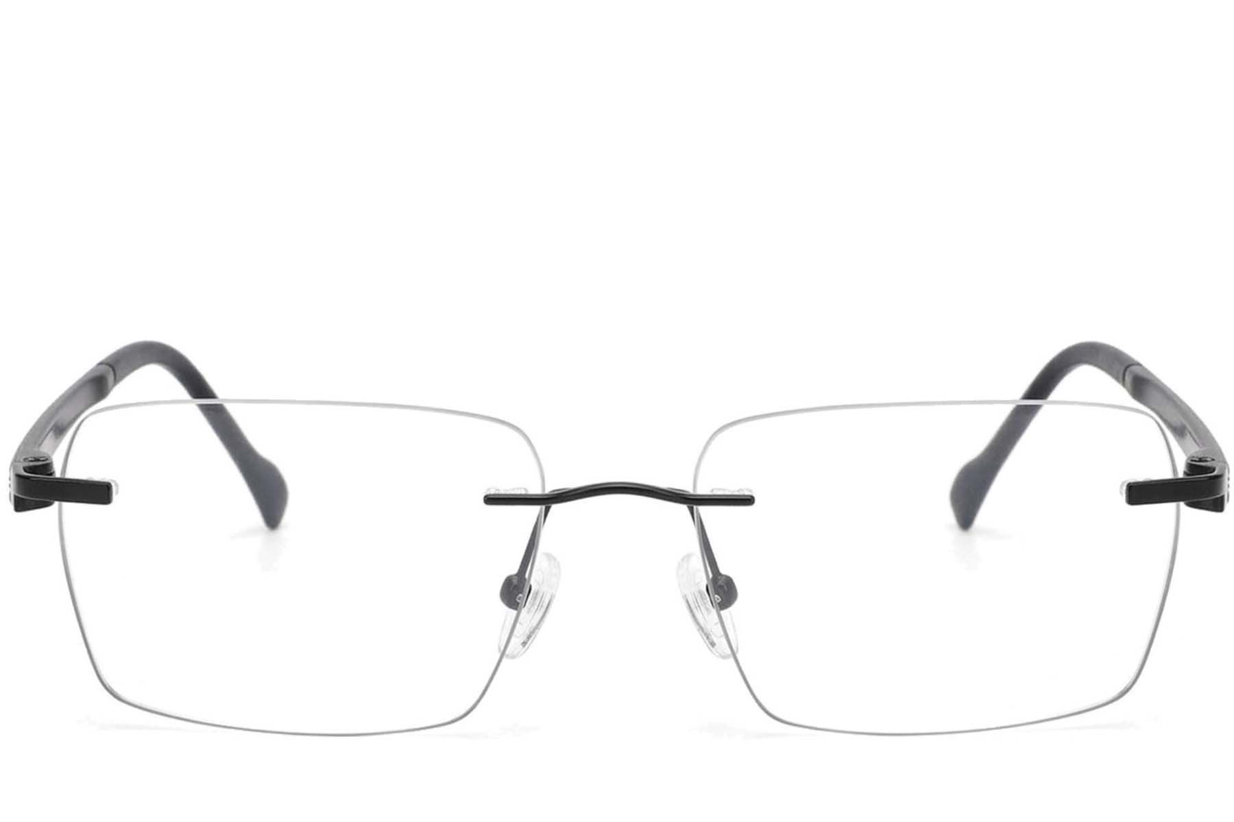 Gafas invisibles de metal negro #BS2012-3319