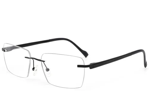 Lunettes invisibles en métal noir #BS2012-3319