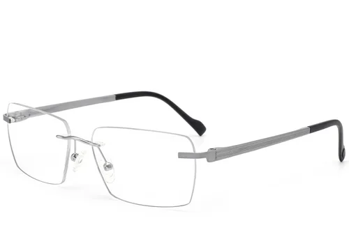 Lunettes invisibles en métal argenté #BS2012-3320