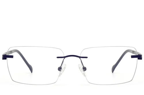 Lunettes invisibles en métal bleu #BS2012-3321