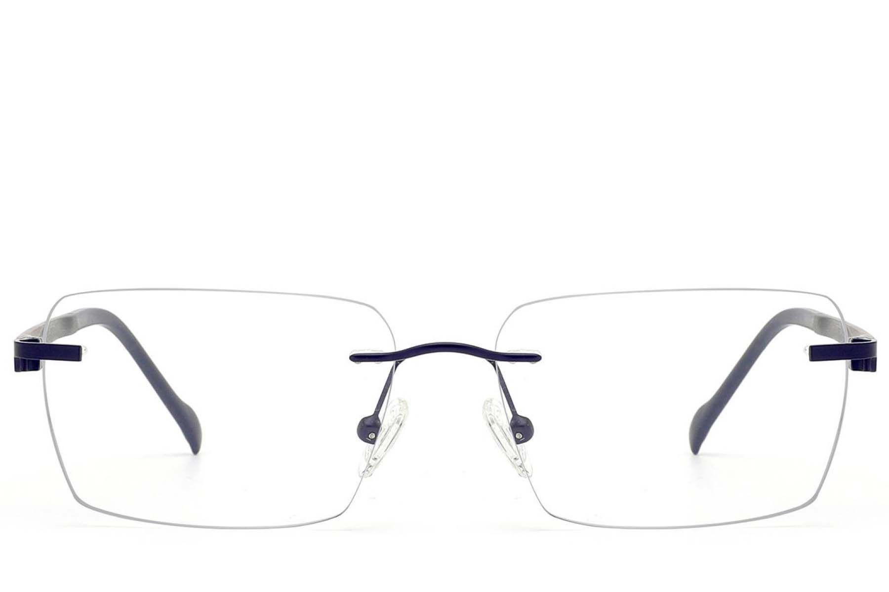 Gafas invisibles de metal azul #BS2012-3321