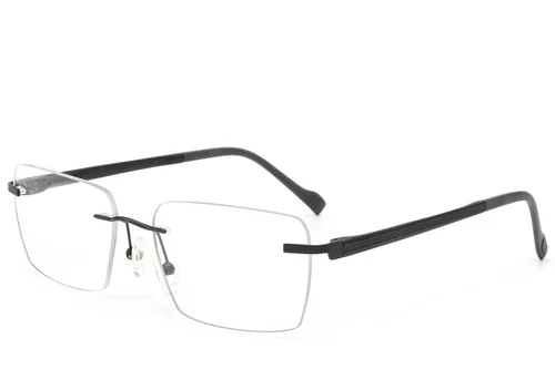 Lunettes invisibles en métal gris #BS2012-3323