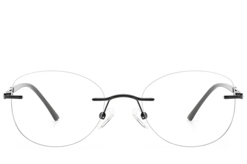 Lunettes invisibles en métal noir #BS2012-3324