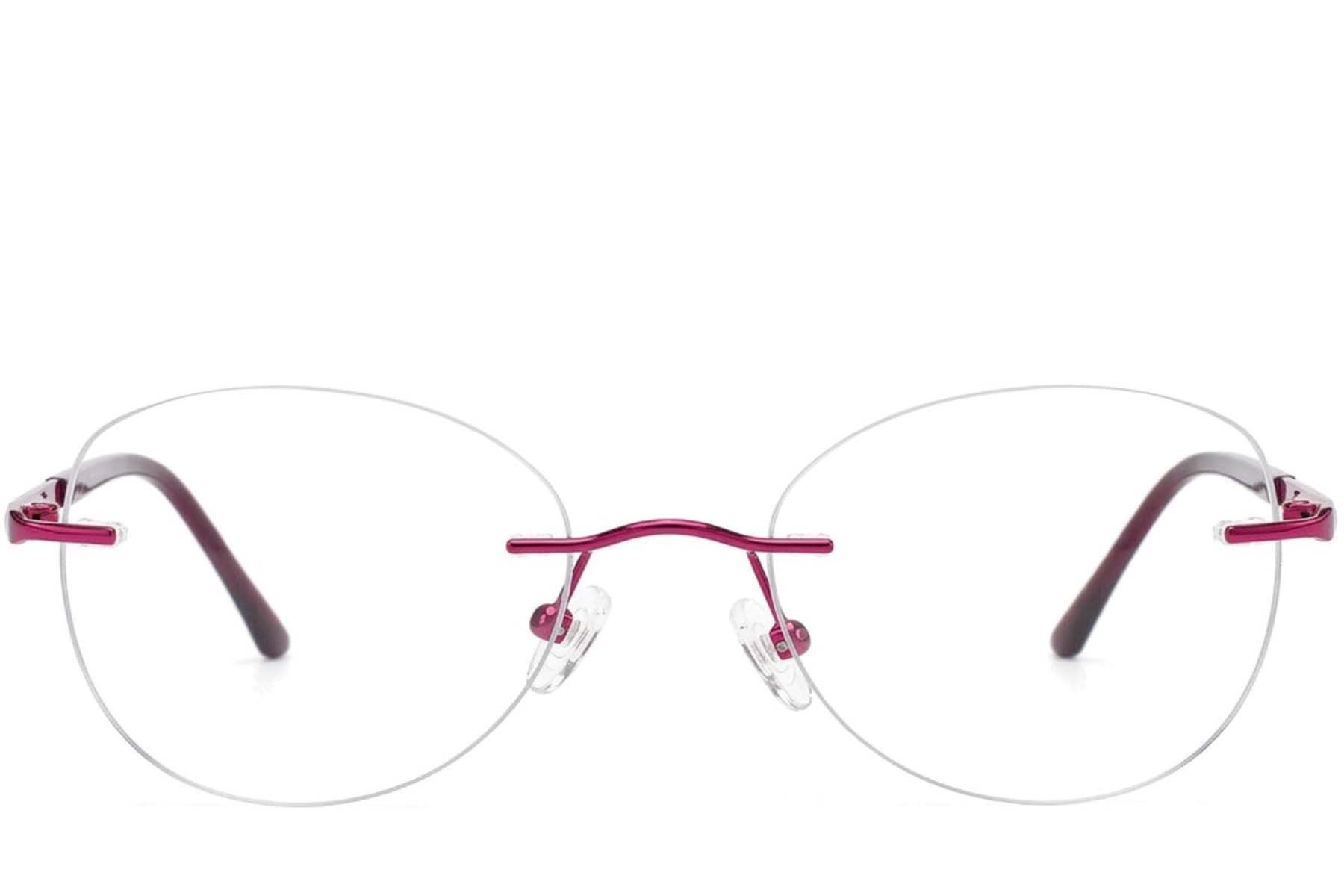Gafas invisibles de metal rojo #BS2012-3328