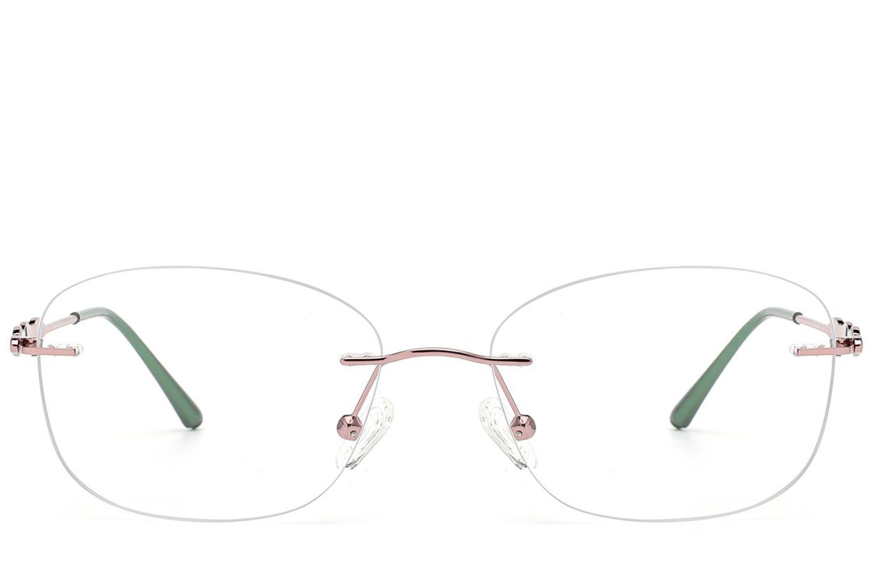 Gafas invisibles de metal rosa #BS2012-3332