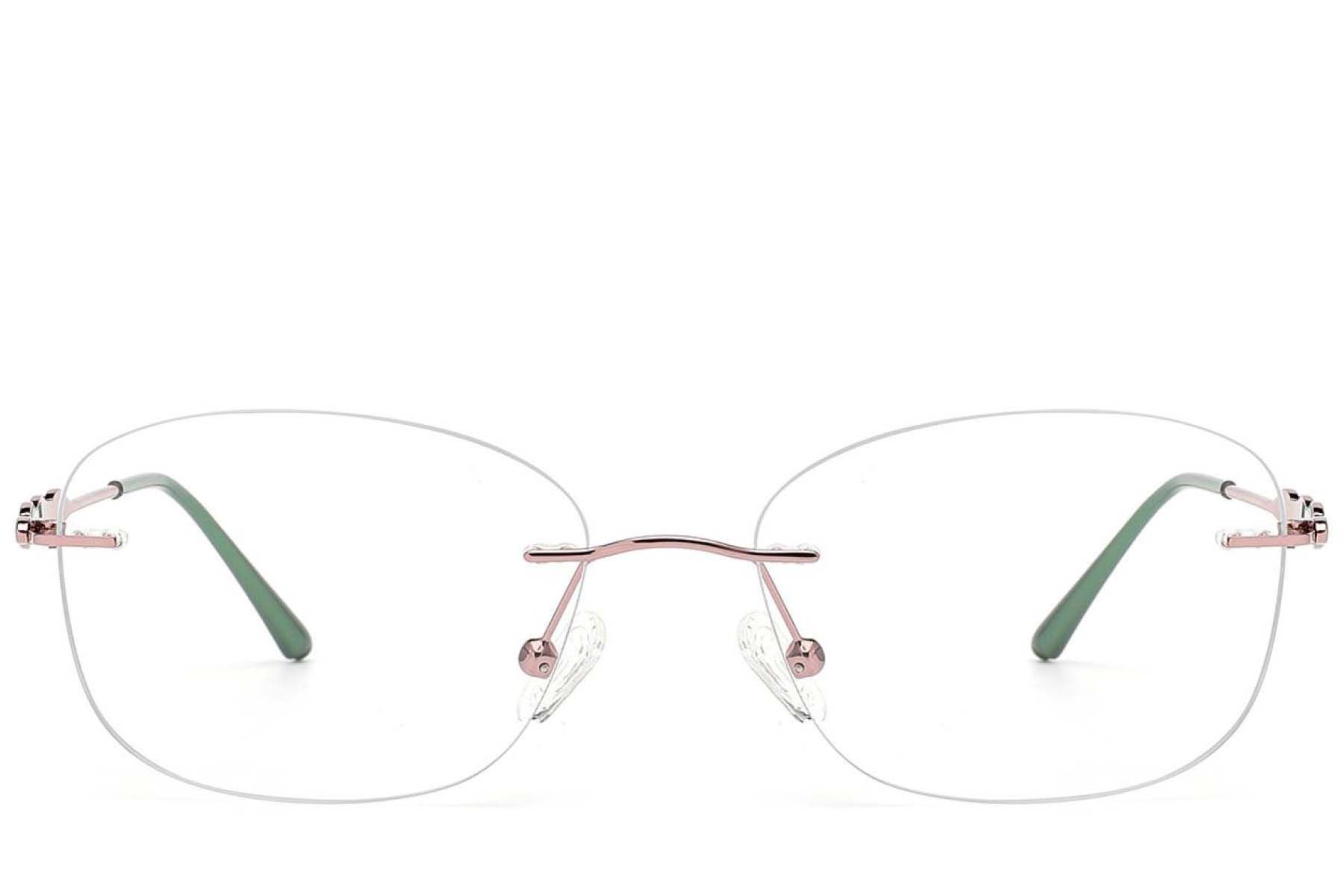 Gafas invisibles de metal rosa #BS2012-3332